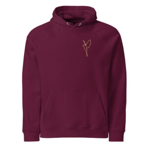 Alternative view of Unisex eco raglan hoodie