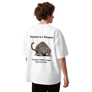 Unisex organic oversized high neck t-shirt